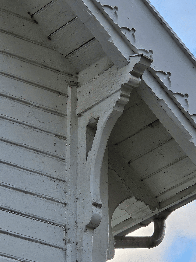 Ornate wooden architectural detail